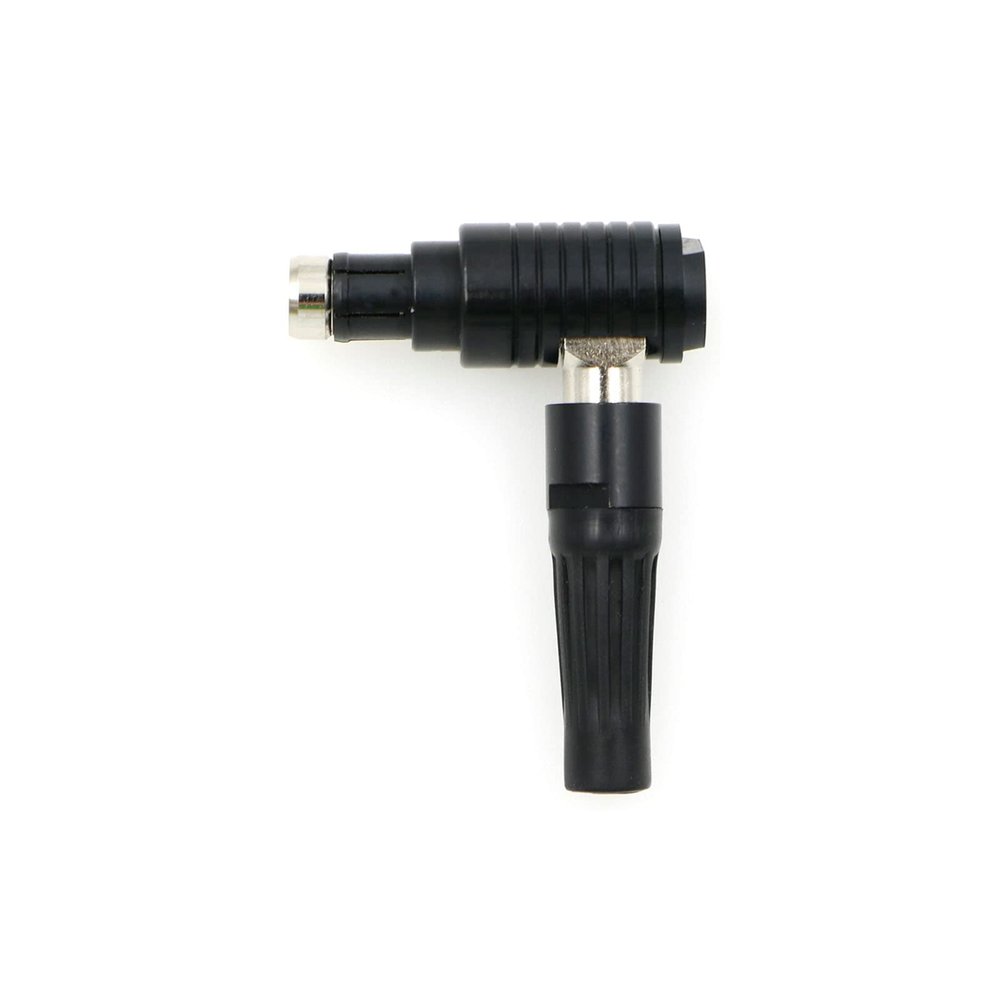Alvins Cables Fischer 3 Pin Male Connector RS 3 Pin Plug S102 for ARRI Alexa, for Sony Venice, RED DSMC2 Right Angle 12 OClock