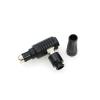 Alvins Cables Fischer 3 Pin Male Connector RS 3 Pin Plug S102 for ARRI Alexa, for Sony Venice, RED DSMC2 Right Angle 12 OClock view 3