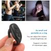 Mini Phone Remote Control Bluetooth App Page Turner Camera Video Recording Remote, Scrolling Controller for Video, Camera, and APP (Black) view 2