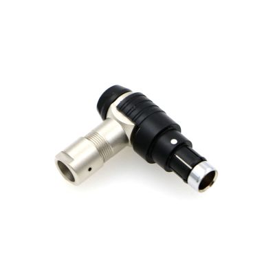 Alvins Cables Compatible Fischer S102 3 Pin Male Right Angle Connector for ARRI Alexa, RED DSMC2, for Sony Venice RS 3 Pin Plug 3 OClock