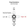 Alvins Cables Compatible Fischer S102 3 Pin Male Right Angle Connector for ARRI Alexa, RED DSMC2, for Sony Venice RS 3 Pin Plug 3 OClock view 3