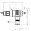 Alvins Cables Compatible Fischer S102 3 Pin Male Right Angle Connector for ARRI Alexa, RED DSMC2, for Sony Venice RS 3 Pin Plug 3 OClock view 4