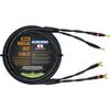 WORLDS BEST CABLES 3 Foot - Canare 4S11  Audiophile Grade - HiFi Star-Quad Single Speaker Cable for Center Channel with Eminence Gold Banana & Spade Connectors view 1