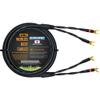 WORLDS BEST CABLES 5 Foot - Canare 4S11  Audiophile Grade - HiFi Star-Quad Single Speaker Cable for Center Channel with Eminence Gold Spade Connectors view 1