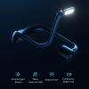 Hanging Neck Fan with Lights, Portable Collapsible Neck Fan, USB Rechargeable Fan Handsfree Fan Tri-Colour Light, Low Noise, 3 Speeds, 4000mAh Battery (Color : Black) view 3