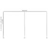 3x6m Metal Welcome Sign Stand,Wedding Backdrop Stand,Telescopic Balloon Pipe Kit Curtain Frame Advertising Shelf for Ceremony,Graduation Party,Anniversary Shower Background Decoration-Silver view 2