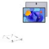 BoxWave Stand and Mount Compatible with MAGCH Tablet M210 (10 in) - Pocket Aluminum Stand 3-in-1, Portable Multi Angle Viewing Riser - Metallic Silver view 1