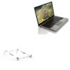 BoxWave Stand and Mount Compatible with Fujitsu LifeBook U7312 - Pocket Aluminum Stand 3-in-1, Portable Multi Angle Viewing Riser - Metallic Silver view 1
