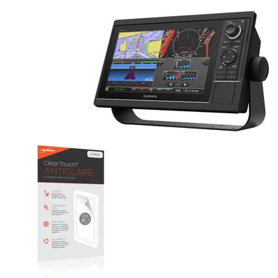 BoxWave Screen Protector Compatible with Garmin GPSMap 1022 - ClearTouch Anti-Glare (2-Pack), Anti-Fingerprint Matte Film Skin