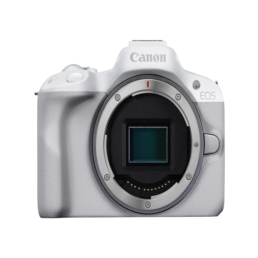 Canon EOS R50 Mirrorless Vlogging Camera (Body Only/White) (Renewed)