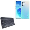 BoxWave Keyboard Compatible with Oppo Reno 6 Pro - SlimKeys Bluetooth Keyboard, Portable Thin with Chiclet-Style Keys - Jet Black view 1