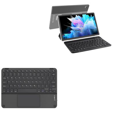 BoxWave Keyboard Compatible with SEBBE Android 11 Tablet S23 (10.36 in) - SlimKeys Bluetooth Keyboard with Trackpad, Portable Slim TouchPad - Jet Black