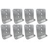 8 Pack 6" Galvanized L-Type Boat Trailer Bunk Bracket, Heavy Duty (8) view 1