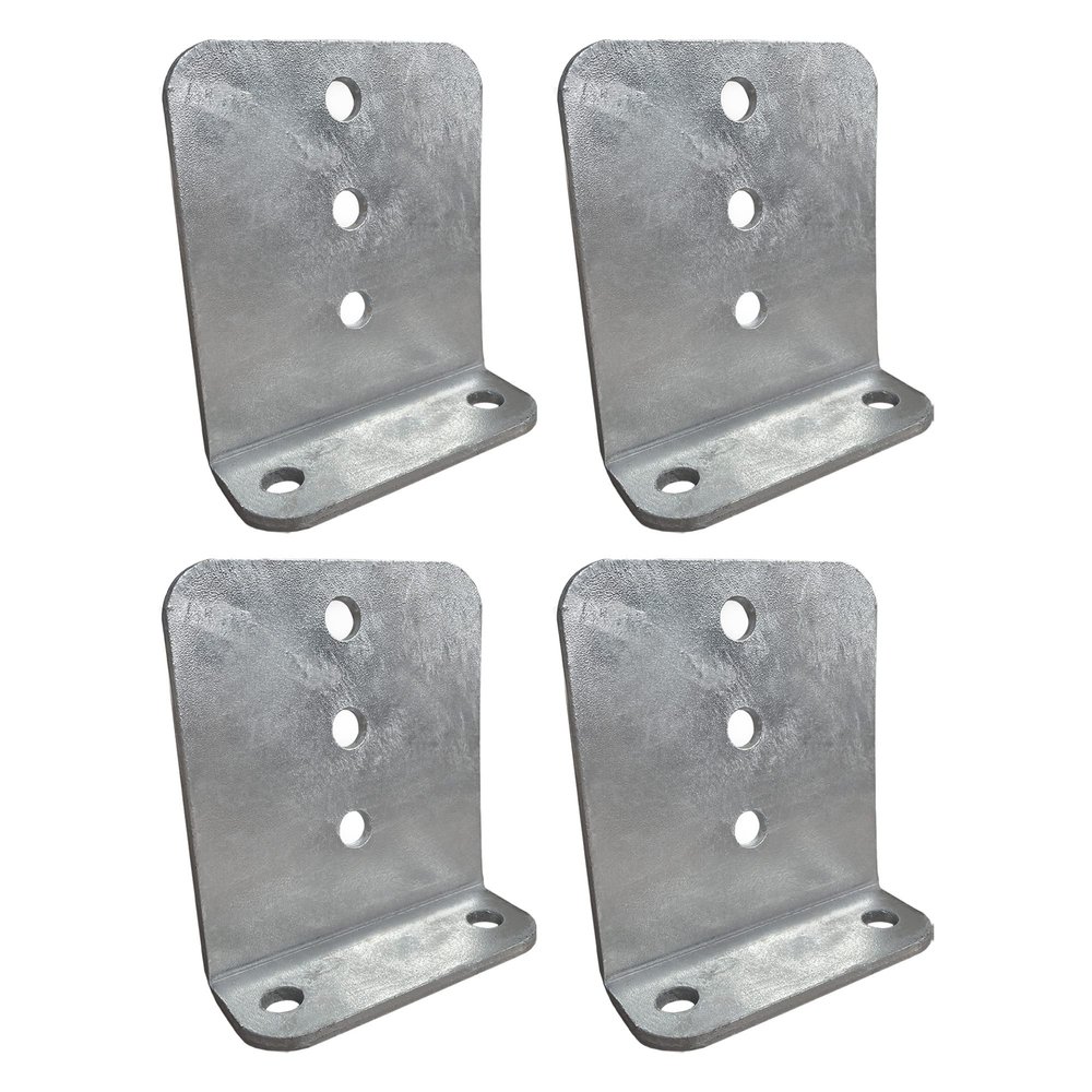 4 Pack 6" Galvanized L-Type Boat Trailer Bunk Bracket, Heavy Duty (4)