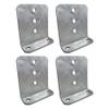 4 Pack 6" Galvanized L-Type Boat Trailer Bunk Bracket, Heavy Duty (4) view 1