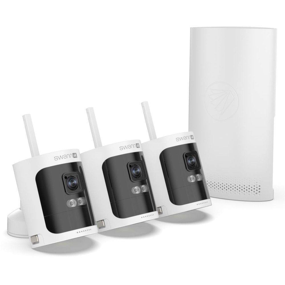 AllSecure600 3 Camera 8 Channel 2K Wire-Free HD Wireless NVR Security System