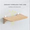 Fodalob Floating Projector Shelf Rack Wood WiFi Router Shelf Wall Mount Holder TV Stand Wireless Router Storage Box Modem Cable Box Cover (Size : 48cm) view 3