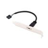 chenyang USB 2.0 Front Panel Header 9/10Pin Male to USB C Female Chassis Back Panel Port Extension Cable 17cm with 12cm PCI-E Slot Bracket view 1