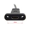 chenyang USB 2.0 Front Panel Header 9/10Pin Male to USB C Female Chassis Back Panel Port Extension Cable 17cm with 12cm PCI-E Slot Bracket view 3