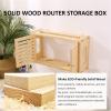 Fodalob Wood Router Storage Box with Door, Wall Mount WiFi Router Stand Floating Shelves Home and Office WiFi Router Cable Management Container Box (Size : 76x12x28cm) view 4