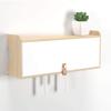 WiFi Router Organize Box Wall-Mounted Router Storage Rack, Solid Wood, Cable Box/Router/Remote Control/DVD Player/Game Console Storage Shelf (Size : 48 * 11 * 19cm) view 4