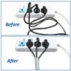 Spiral Cable Wrap - 20 Ft 1/2" Spiral Wire Wrap Cord Covers Bundle Sleeve Hose for Computer Electrical Wire Organizer-White (1/2 Inch-20Ft) view 2