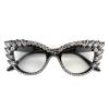 COTIA Reading Glasses for Women Blue Light Blocking Cat eye Computer Rhinestone Fashion Reader Eyeglasses (black, 4, multiplier_x) view 1