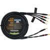 WORLDS BEST CABLES 20 Foot - Canare 4S11  Audiophile Grade - HiFi Star-Quad Bi-Wire Single Speaker Cable for Center Channel with Eminence Gold Banana Connectors view 1