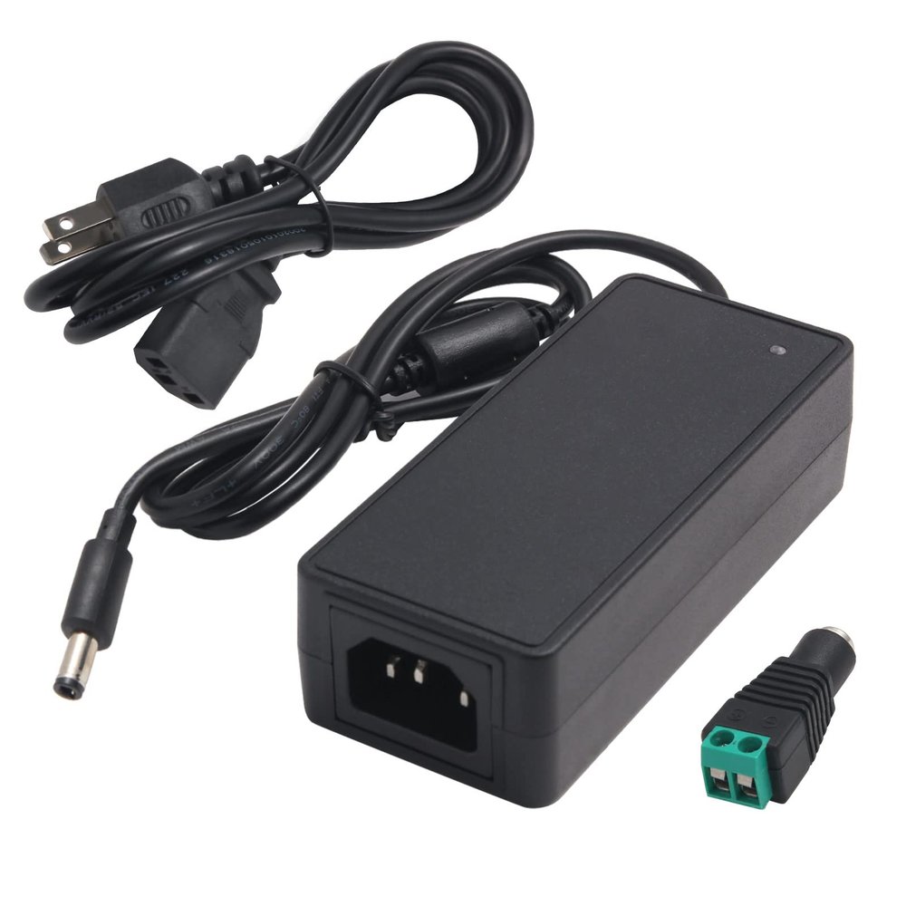 12V 5A Power Supply Adapter 100-240V AC to DC Converter with 5.5X 2.5/2.1mm Plug 12 Volt 5 Amp 4A 3A 2A 1A Switching Power Supply AC/DC Adapter for 12V 5050 3528 LED Strip Module Light