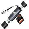 SD Card Reader USB C, 2 in 1 Micro SD Card Reader, USB 3.0 Card Reader with OTG Function, High Speed Memory Card Reader for SD, SDXC, SDHC, Micro SD, Micro SDHC, Micro SDXC, MMC Micro, and RS-MMC view 1