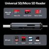 SD Card Reader USB C, 2 in 1 Micro SD Card Reader, USB 3.0 Card Reader with OTG Function, High Speed Memory Card Reader for SD, SDXC, SDHC, Micro SD, Micro SDHC, Micro SDXC, MMC Micro, and RS-MMC view 3