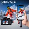SD Card Reader USB C, 2 in 1 Micro SD Card Reader, USB 3.0 Card Reader with OTG Function, High Speed Memory Card Reader for SD, SDXC, SDHC, Micro SD, Micro SDHC, Micro SDXC, MMC Micro, and RS-MMC view 4