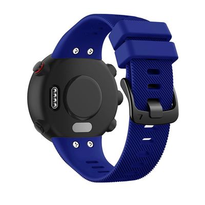 REYDA Silicone Band Compatible for Garmin Swim 2/Forerunner 45, Soft Flexible Breathable Silicone Watch Band Sport Wristband Metal Buckle Bracelet Replacement Band for Garmin Forerunner 45/Swim 2