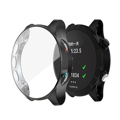 REYDA 2 Pack Watch Case Compatible for Garmin Forerunner 945/935 Screen Protector, Ultra-Thin Soft TPU HD Clear Bumper Case Scratch Resistant All Around Protective Cover for Garmin Forerunner 935/945