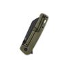 QSP Penguin Plus Folding Pocket Knife, 3.38" CPM20CV Black Stonewash Blade EDC Knife, Bronze Titanium Stonewash Handle, Frame Lock, Ceramic Ball Bearings, Reversible Wire Deep Carry Clip view 4