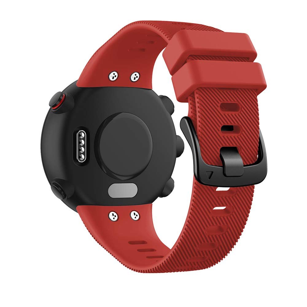 REYDA Silicone Band Compatible for Garmin Swim 2/Forerunner 45, Soft Flexible Breathable Silicone Watch Band Sport Wristband Metal Buckle Bracelet Replacement Band for Garmin Forerunner 45/Swim 2
