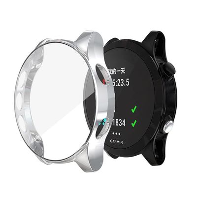 REYDA 2 Pack Watch Case Compatible for Garmin Forerunner 945/935 Screen Protector, Ultra-Thin Soft TPU HD Clear Bumper Case Scratch Resistant All Around Protective Cover for Garmin Forerunner 935/945