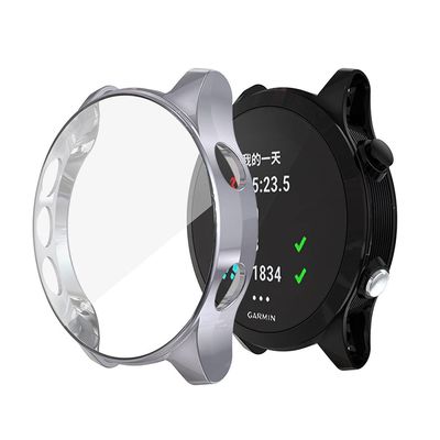 REYDA 2 Pack Watch Case Compatible for Garmin Forerunner 945/935 Screen Protector, Ultra-Thin Soft TPU HD Clear Bumper Case Scratch Resistant All Around Protective Cover for Garmin Forerunner 935/945