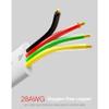 VIVOCH 100M (328ft) Pure Copper Multi-Strand Telephone Line RJ11 Communication 4-Core Indoor Connecting Line, Black view 2
