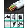 VIVOCH 100M (328ft) Pure Copper Multi-Strand Telephone Line RJ11 Communication 4-Core Indoor Connecting Line, Black view 3
