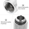 SOLUSTRE 1 Set Extension Connector Water Cooling Accessory Pass-Through Fitting Water- Cooled Coupler Water Cooling Coupler Liquid Cooling Coupler Computer G1 Extender Brass view 4