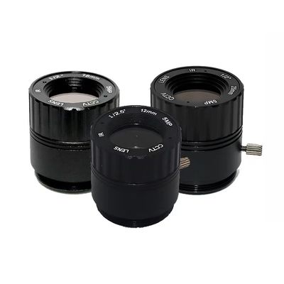HD 5.0Megapixel IR CCTV CS Mount Lens 12/16/25mm 5MP for HD Security Cameras F1.4 Image Format 1/2" 1/2.5" Metal HFOV(Size:CS-16mm-5MP)