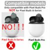 6 Pairs Eartips Compatible with Pixel Buds Pro Ear Tips Buds, Replacement Silicone Rubber Earbuds Gel Earplug Wing Fit in Case Accessories Compatible with Google Pixel Buds Pro - S/M/L White view 2