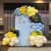 Curved Top Arch Cover Backdrop 3x6ft Mediterranean Portuguese Patchwork Tile Theme Spandex Background for Birthday Wedding Shower Banquet Porcelain Party Decoration view 2