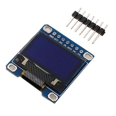 0.96 inch 7pin OLED LCD module 12864 LCD support IIC SPI (Blue)
