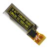 0.91 inch OLED display screen 14pin 128x32 LCD screen I2C HD highlight (yellow) view 1