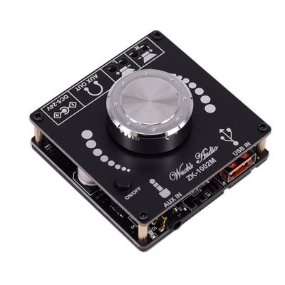 ZK-1002M MINI 2.0 stereo digital power amplifier module with multiple inputs 100W