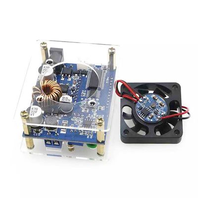 ZK-SJVA-4X ZK-4KX Voltage Raising Lowering Module LCD Digital Display Voltmeter Adjustable (ZK-SJVA-4X with fan)