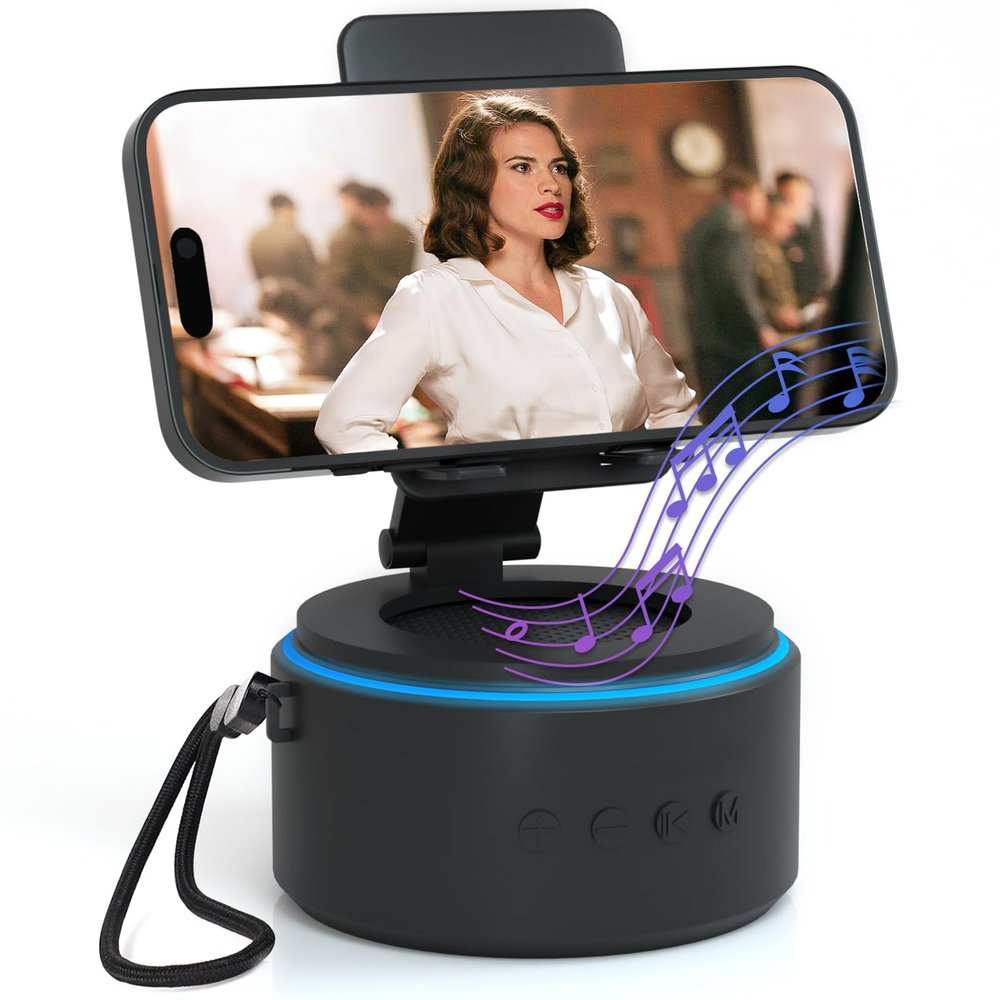 Gifts for Him Husband Men Dad Valentines Day - Bluetooth Speaker with Phone Stand, Anniversary Birthday Gift for Boyfriend Man Women Teen Boy - Ideal for Home/Kitchens/Outdoor/Desk