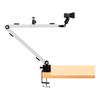 Streamplify Adjustable Microphone Arm Stand with Accessory Shoe Mount - 360 Rotation, 210 Angle Adjustment, Space-Saving & Universally Compatible - - Microphone Holder view 3